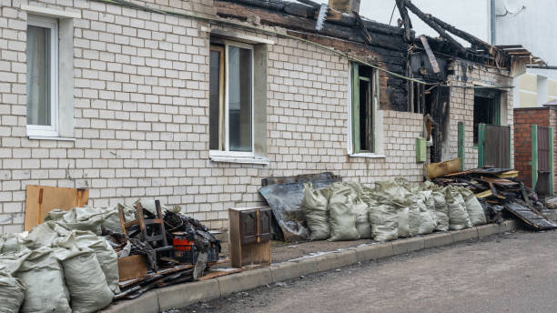 Professional Fire Damage Assessment technician working in Monmouth Junction, NJ